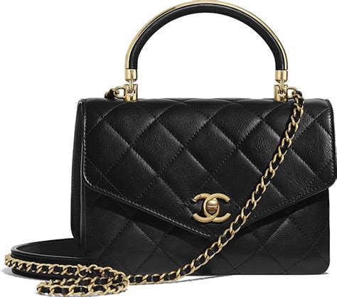 chanel bag with gold top handle|Chanel handbag with top handle.